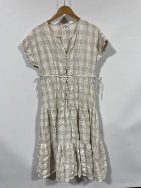 knee length dresses for ladies Cassie Stretch Linen Dress